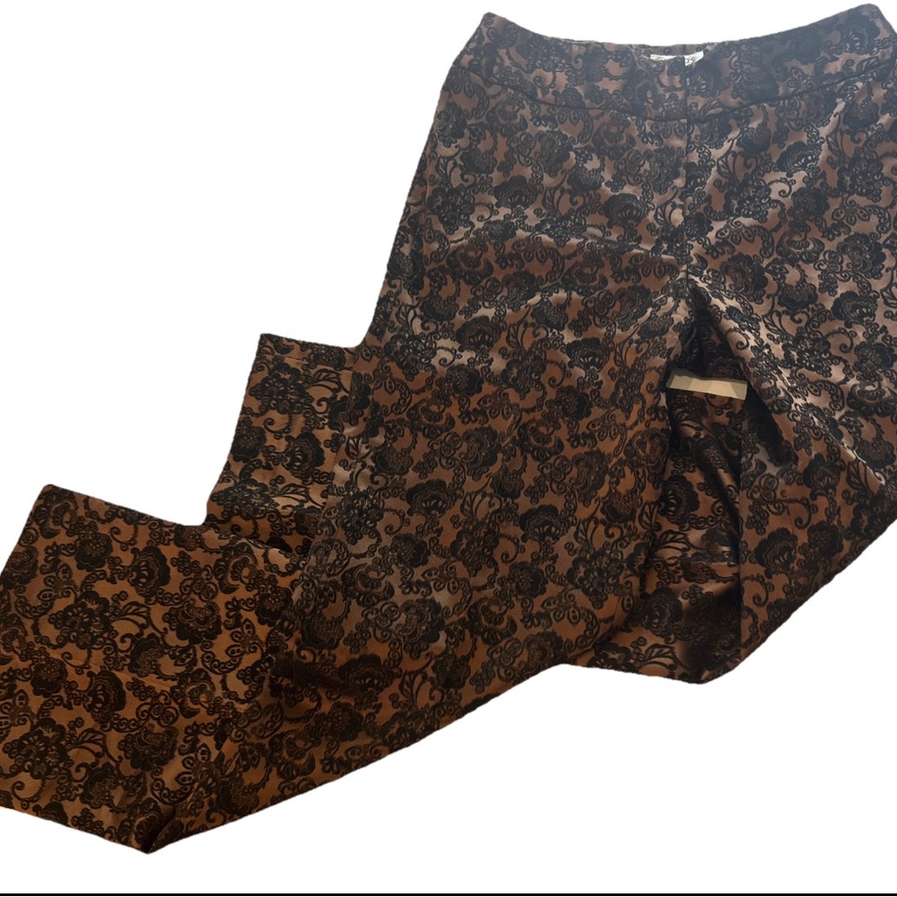 Harold’s Sarah Fit Bronze and Black Dress Pants Size 8